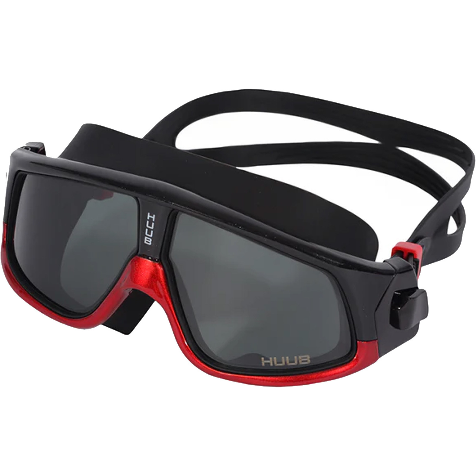 2026 Huub Gafas De Natación Ryft Open Water A2-RYFT - Black / Rojo / Humo Oscuro